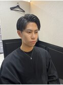 ショートセンターパート/田町/メンズカット/理容室/ツーブロック