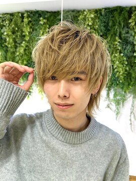 ビューブルー 亀戸錦糸町(VIEW BLUE) ふわっと束感ニュアンスパーマエアリーショートマッシュウルフ