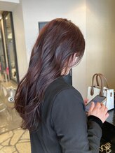 リファイン 羽村店 艶カラー/韓国風巻き/ピンクベージュ/ピンクブラウン/春カラー