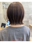 ぷつっとボブ　くびれボブ　簡単スタイリング