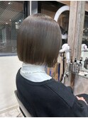 タッセルカット 韓国ボブ ぱつっとボブ 切りっぱなしボブ S128