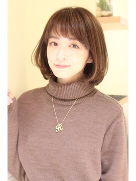 レウナ 外苑前(Reuna) 30代40代50代大人可愛いボブ ワンカールボブ 前髪