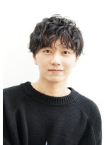ゼンコー アオヤマ(ZENKO Aoyama) 黒髪×マッシュ×シースルー×スパイラルパーマ【表参道/青山】