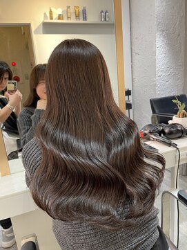 ブレンド 渋谷(BLend) マチルダボブ前髪ハイライトグレージュ