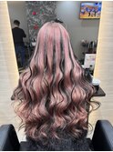 【シールエクステ】ローライトピンクヘア