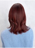 ミディアムくびれヘア顔周りレイヤー_ba541041