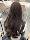 ハイレイヤーレイヤーカットブリーチ無しカラー顔周り韓国