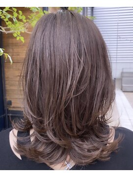 ヘアサロン エフ 渋谷(F) #アッシュブラウン #レイヤーカット #韓国レイヤー