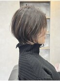 脱白髪染めショートボブ☆