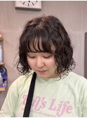 ボブパーマ/ハードパーマ/くるくるパーマ/黒髪パーマ