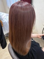 グラマラス GLAMOROUS&nbsp;ハイトーンカラー/チェリーブラウン/髪質改善トリートメント