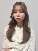 韓国くびれロング レイヤーオルチャン小顔前髪 艶髪