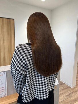 ビームズヘア 藤が丘店(Bee Ms HAIR) サラツヤロングベージュカラーブリーチしない透明感カラー