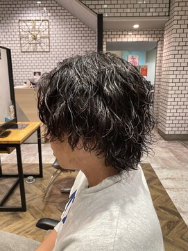 ステレオ ヘアデザイン 安城店(STEREO HAIR DESIGN) ミディアムウルフ×スパイルパーマ（11月）