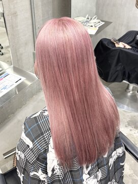 ラック(LUCK) ピンクベージュ/船橋/くすみベージュ/細めハイライト