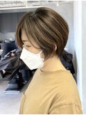 ショートカット/40代50代/白髪ぼかし/白髪染め/髪質改善【尼崎】