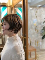 くらげ美容院 武蔵小杉&nbsp;似合わせショートボブにハイライトで遊びを