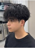 メンズパーマ/ツイストスパイラル/サーフカール/men's/眉毛
