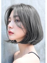 ミラー プラス エヌ(MIRROR+n)&nbsp;20代30代40代　黒髪透明感サイドバング大人ボブ＃66