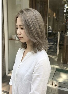 アッシュ 川崎店(Ash) グレージュ　ブリーチあり