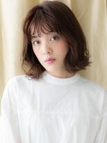 カバーヘア ブリス 志木南口駅前店(COVER HAIR bliss)&nbsp;ブリーチなしウェットヘアハッシュウルフボブパーマ20代30代W
