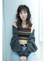 リッカテイル(Lycka till)&nbsp;オリーブグレーパーマ風コテ巻12/4