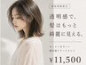 【ご新規様限定】カット＋透明感カラー+超音波TR 