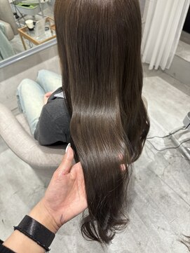 インスヘアー 梅田(INCE HAIR) 明るめオリーブベージュ