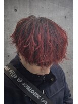 ホワイト(WHITE)&nbsp;マッシュ×暖色系ハイトーン