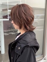 ゴエム(goem)&nbsp;ウルフショート×暖色系カラー