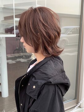 ゴエム(goem) ウルフショート×暖色系カラー