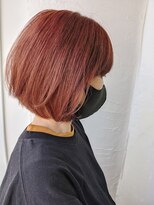 ムーンジェジェ(moon jeje)&nbsp;サーモンピンクの艶髪ボブ★　藤原