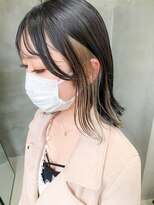 テトヘアー(teto hair) 外はねボブ、インナーカラー、グレージュ、アッシュ