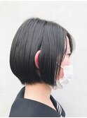 【ハンドブローできまる】学生さん必見♪制服が映えるミニボブ＊