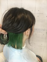 ヘアアンドビューティー ミック(Hair & Beauty miq)&nbsp;20代30代ウルフインナーカラー立体感小顔丸み乾かすだけ