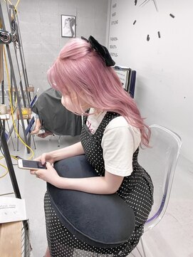 ペレ 渋谷(PELE) YU94_ローズピンク ブリーチ2回~