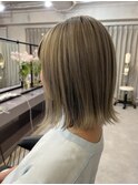 全体ブリーチ+ニュアンスカラー