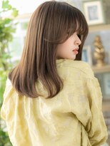 カバーヘア ブリス 上尾西口店(COVER HAIR bliss)&nbsp;大人かわいいシースルーバングエアストレートa上尾20代30代40代