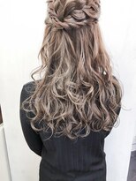 ミシェリー(misherry)&nbsp;グレージュカラーココアベージュロングアレンジウェーブ韓国風