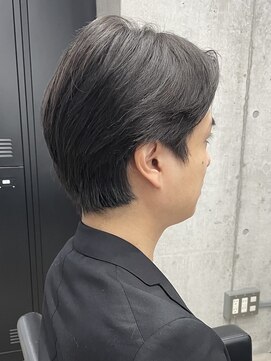 フイ 代々木(Hui) メンズ/アップバング/ツーブロックマッシュ/束感ショート/波巻き