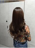 プルエクステダイヤモンドヘアで暗髪ロング