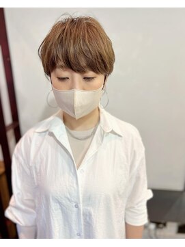 ラトリエコンタン(L´atelier Content) 30代40代50代大人可愛いひし形丸み絶壁解消マッシュショート