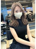 キレイめ大人韓国デジタルパーマくびれレイヤーカット千葉