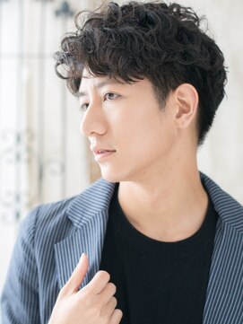 モッズヘア メン 上尾東口店(mod's hair men) ゆるふわ巻き短髪パーマのアンニュイウェットスタイルV上尾