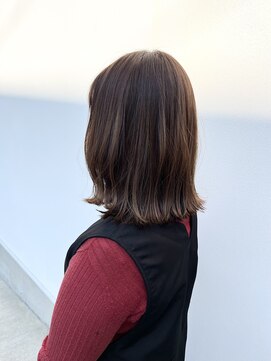 ベリー(berry) 外ハネミディアム★ショコラブラウン