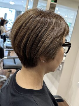 アントワープトーキョー(antwerp TOKYO) 50代大人ショートカット髪質改善白髪ぼかしハイライト根元パーマ