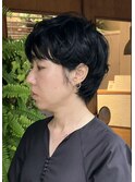 大人ショート　ニュアンスパーマ