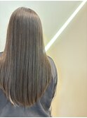 透明感 アッシュグレージュ