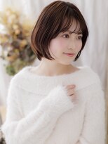 カバーヘア ブリス 志木南口駅前店(COVER HAIR bliss)&nbsp;大人ガーリー丸みボブひし形レイヤーカットa浦和20代30代40代