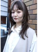 デザインハイライト/ロングレイヤー/ハッシュカット